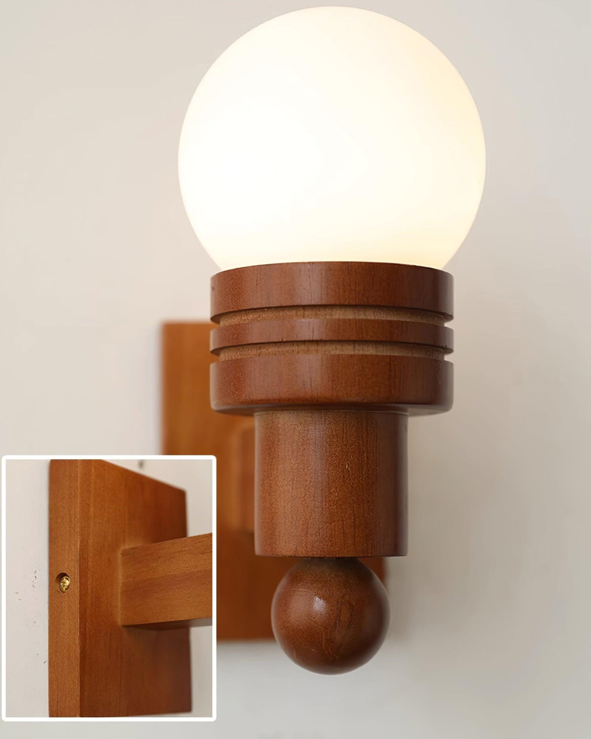 Beam Solid Wood Wall Lamp-Neutral Decor