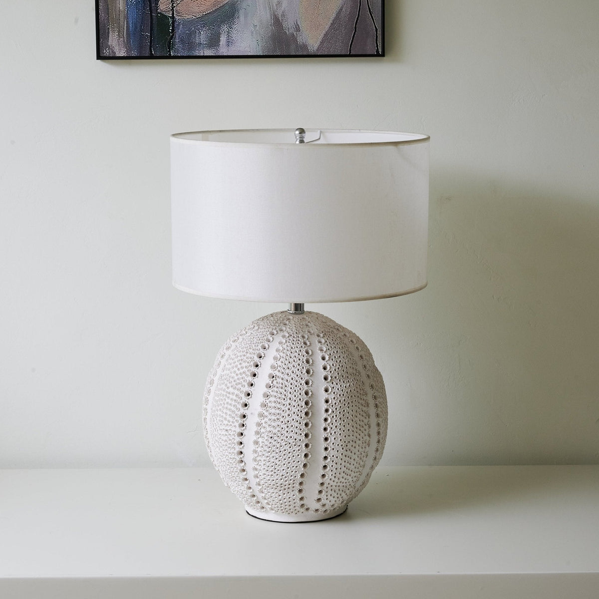 Sux Lampe de Table en Céramique Et Tissu