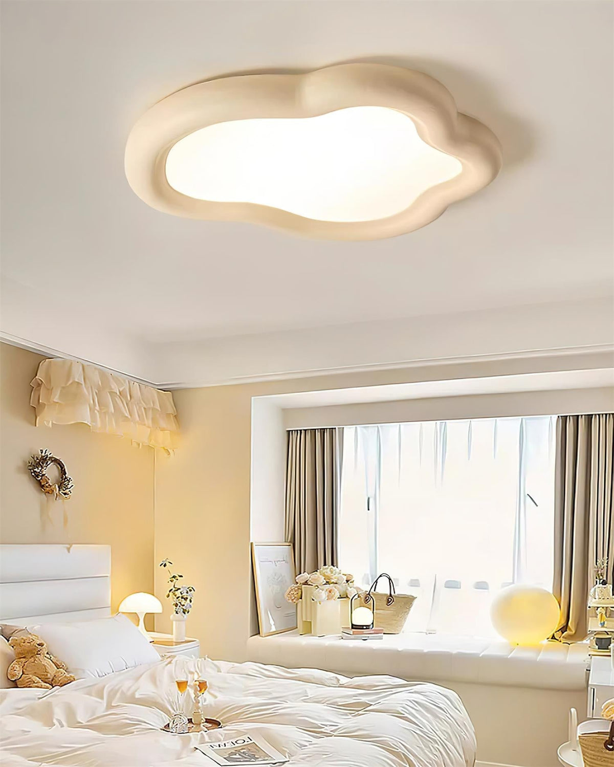 Kirixelon Lampe Plafonnier en Bois Nuage-Cielum