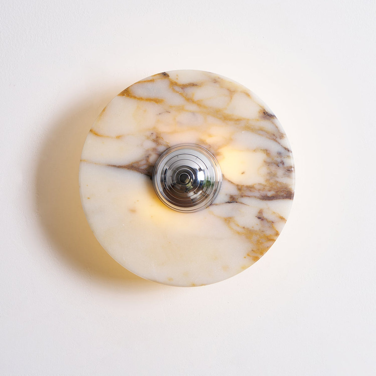 Wall Lamp Marble Disc LED Modern Light Fixture Multiple Colors-Neutral Decor