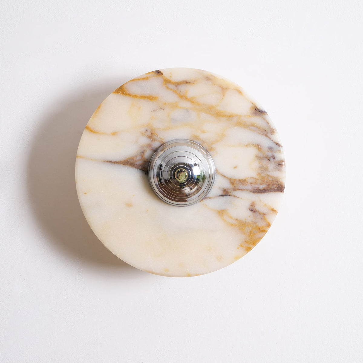 Wall Lamp Marble Disc LED Modern Light Fixture Multiple Colors-Neutral Decor