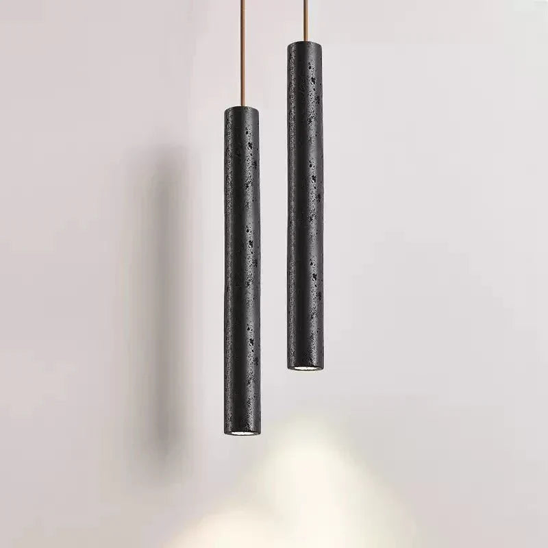 Fosb Suspension Tube en Travertin Noir Élégante