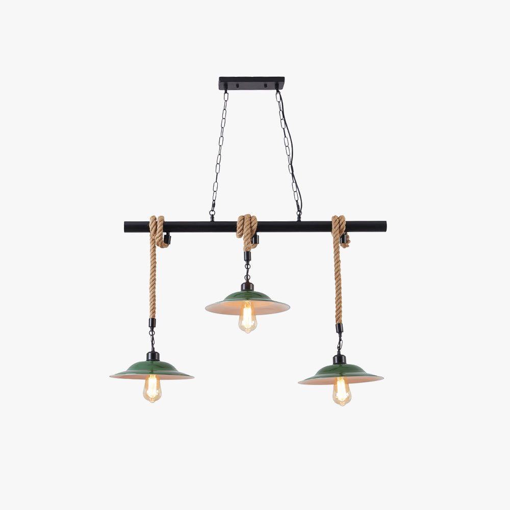 Epoch Vintage LED Suspension Vert Métal Cuisine/Salon/Salle À Manger