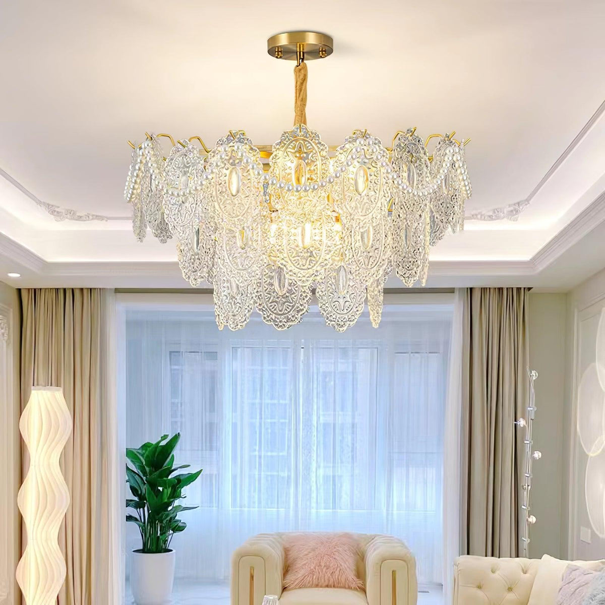 Evelo Lustre Vague Perle Or Moderne-Cielum