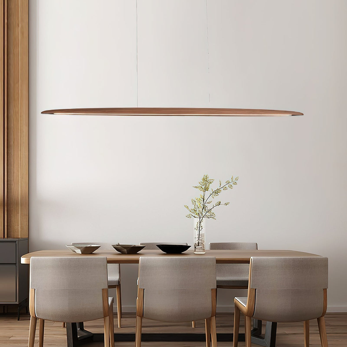 Lunivarx Suspension Bois Noyer Minimaliste-Cielum