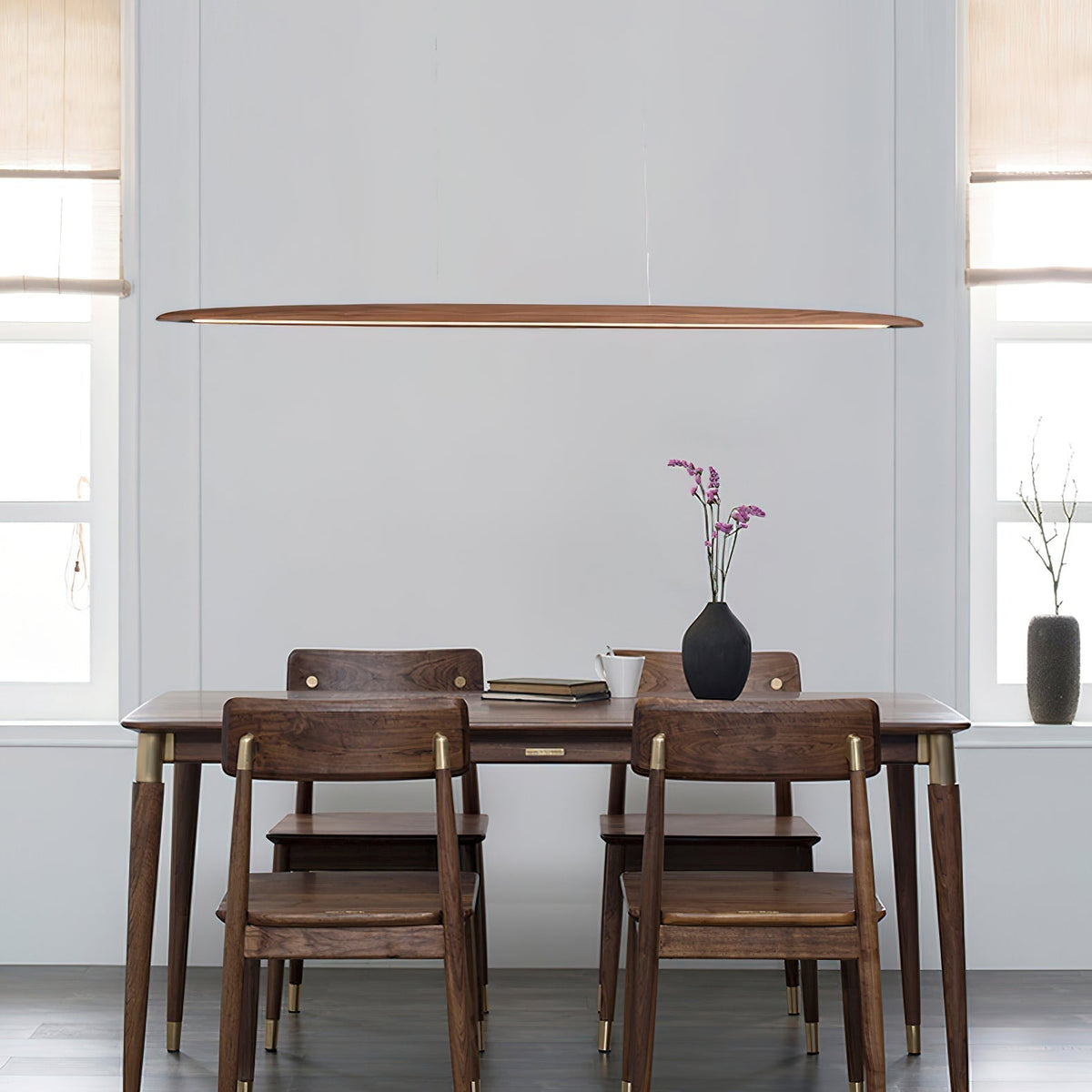 Lunivarx Suspension Bois Noyer Minimaliste-Cielum