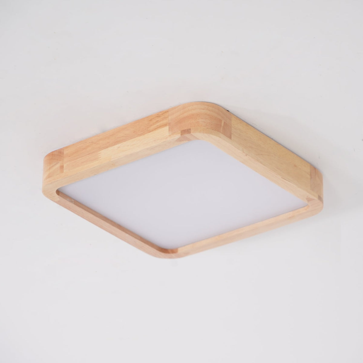 Keveny Lumière Plafonnière Géométrique en Bois LED-Cielum