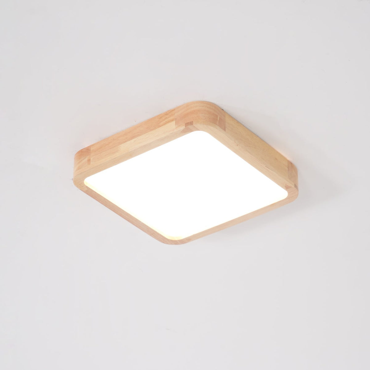 Keveny Lumière Plafonnière Géométrique en Bois LED-Cielum