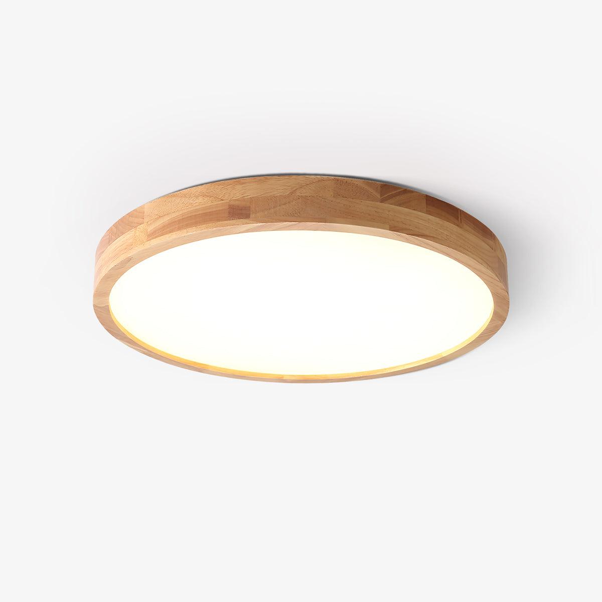 Keveny Lumière Plafonnière Géométrique en Bois LED-Cielum