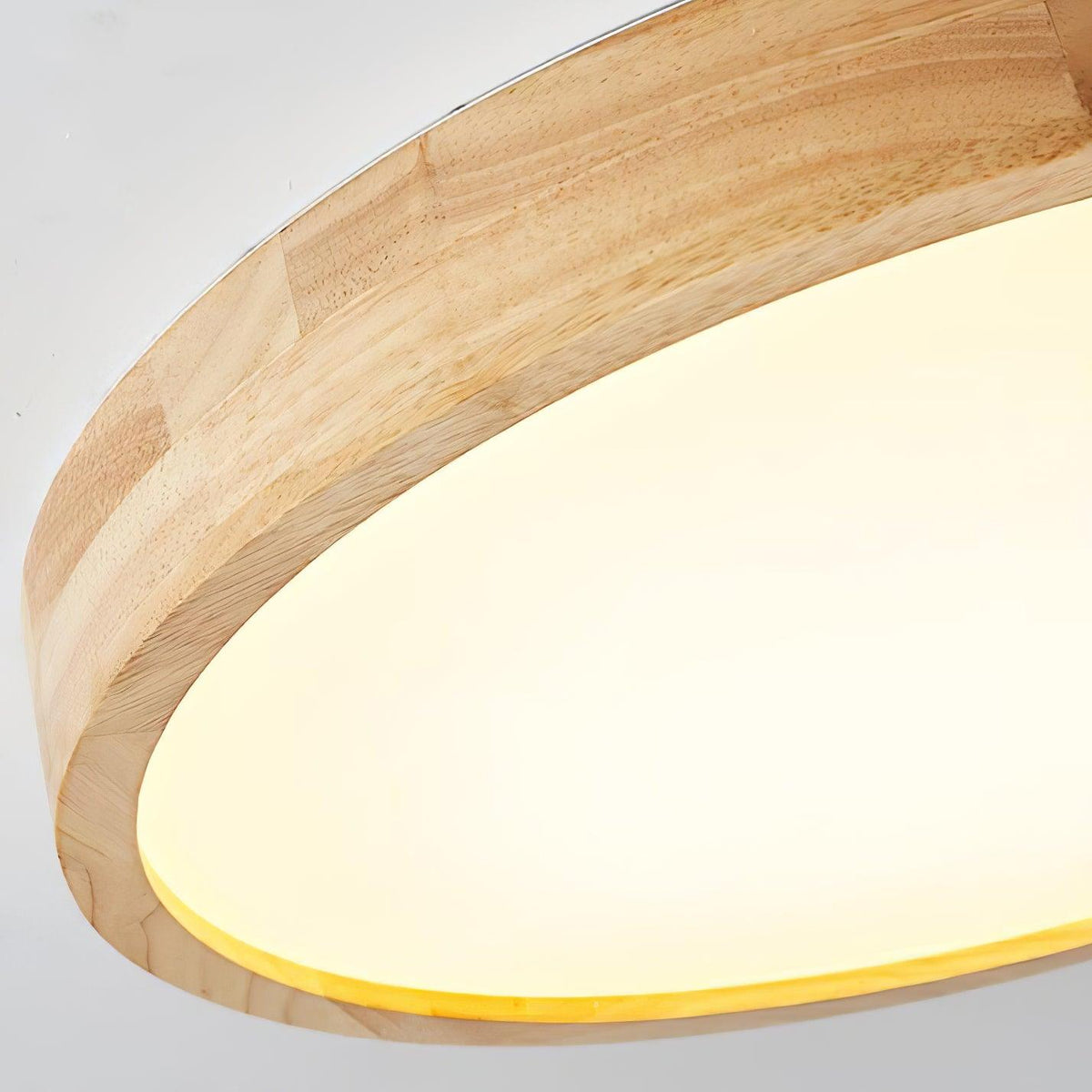 Keveny Lumière Plafonnière Géométrique en Bois LED-Cielum