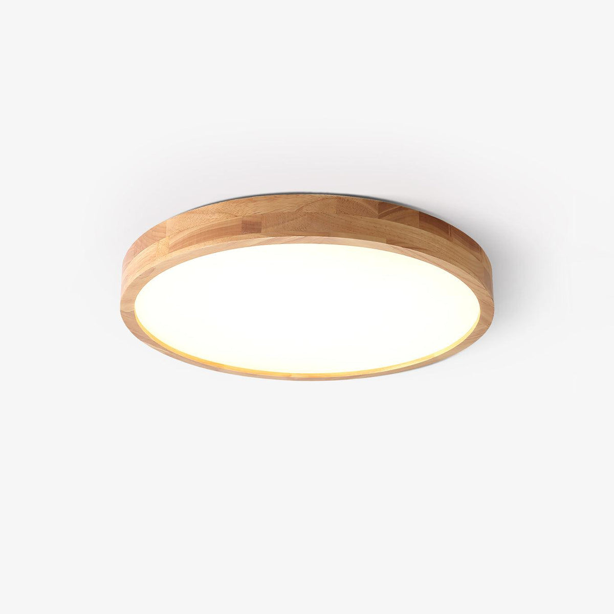 Keveny Lumière Plafonnière Géométrique en Bois LED-Cielum