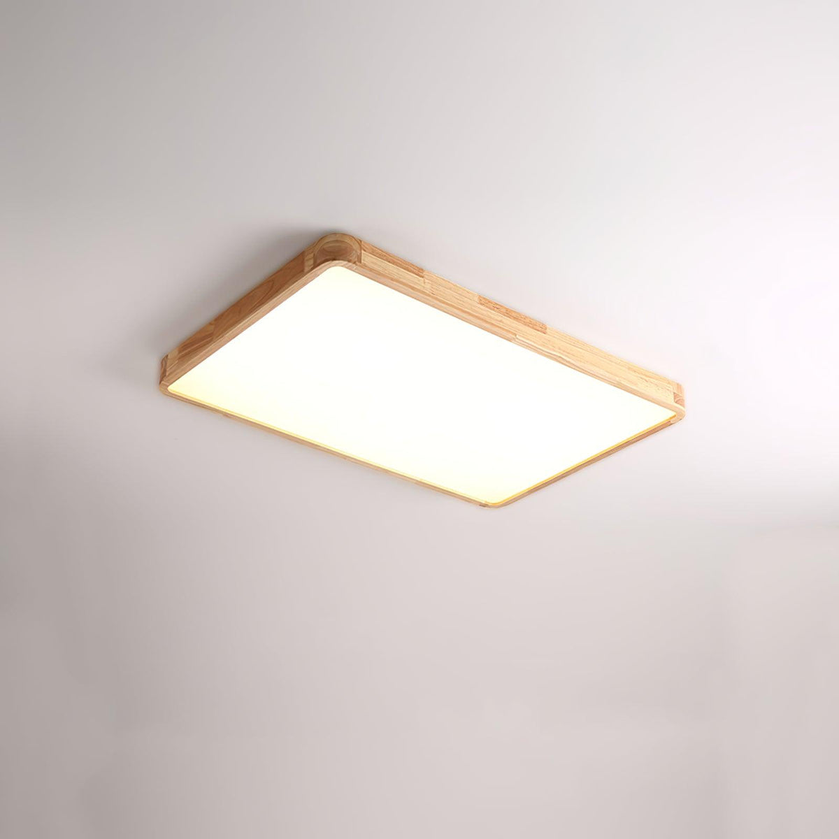 Keveny Lumière Plafonnière Géométrique en Bois LED-Cielum