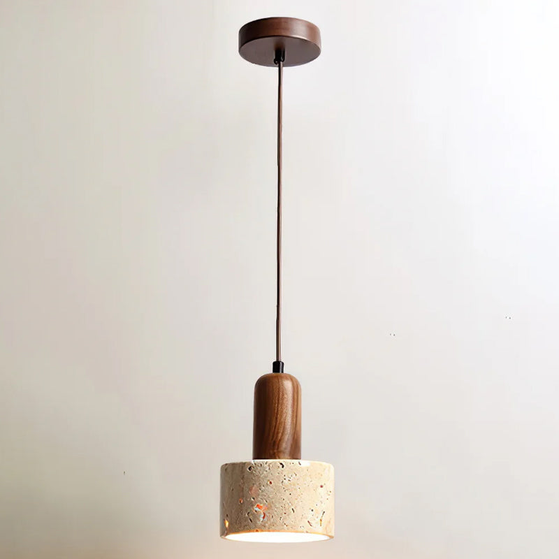 Ritta Travertine Pendant Light Six Style-Neutral Decor