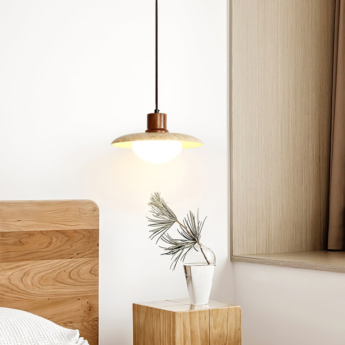Ritta Travertine Pendant Light Six Style-Neutral Decor
