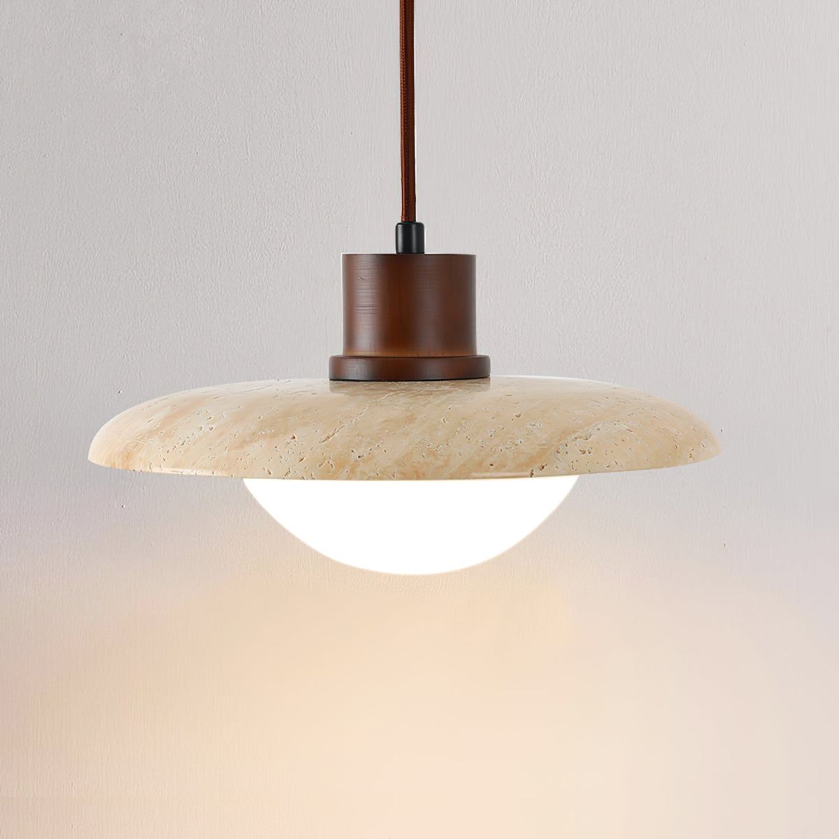 Ritta Travertine Pendant Light Six Style-Neutral Decor