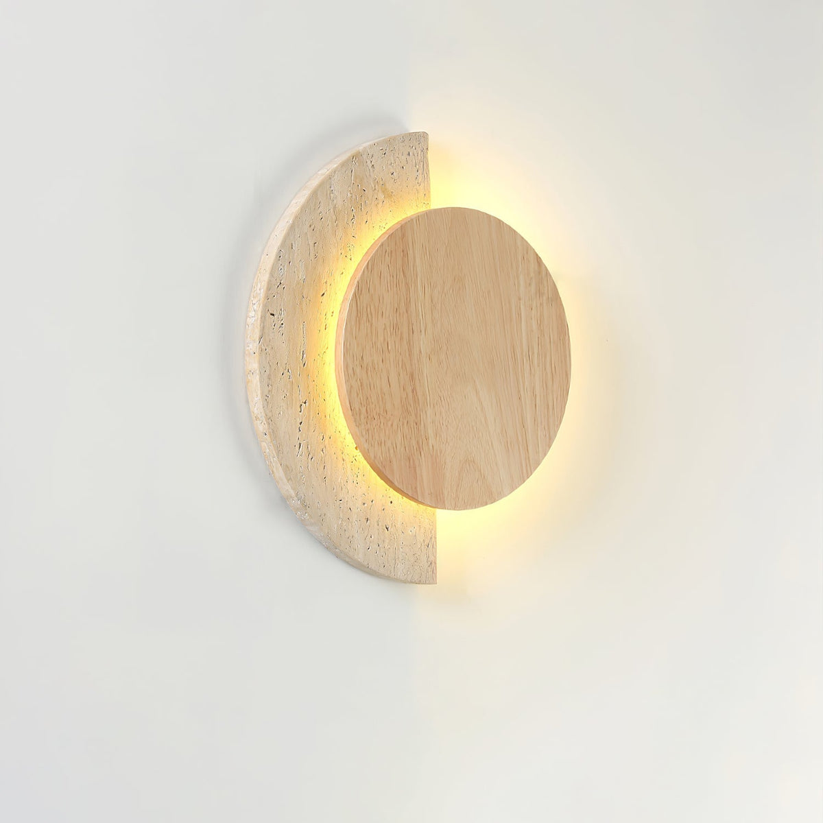 Sirixe Applique Murale Demi-Lune en Travertin-Cielum