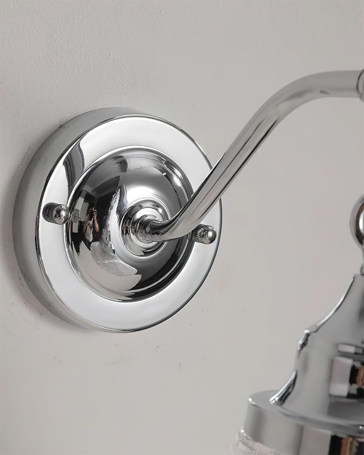 Perivo Polished Chrome Wall Lamp-Neutral Decor