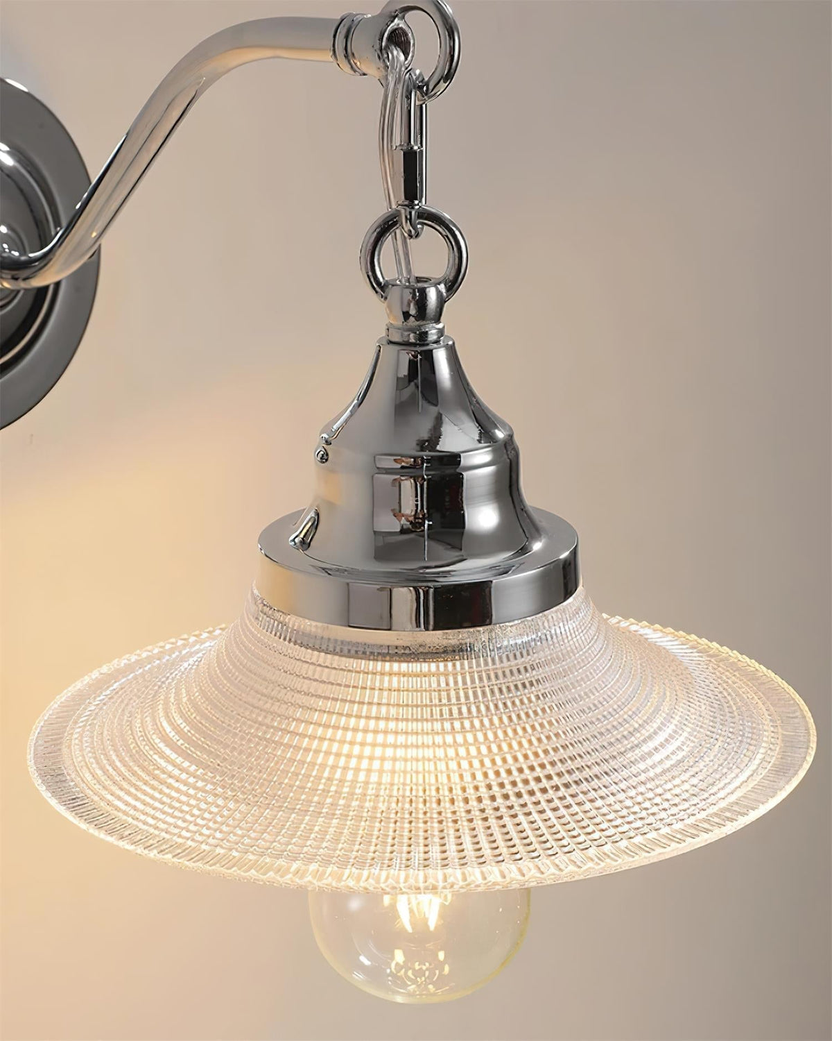 Perivo Polished Chrome Wall Lamp-Neutral Decor
