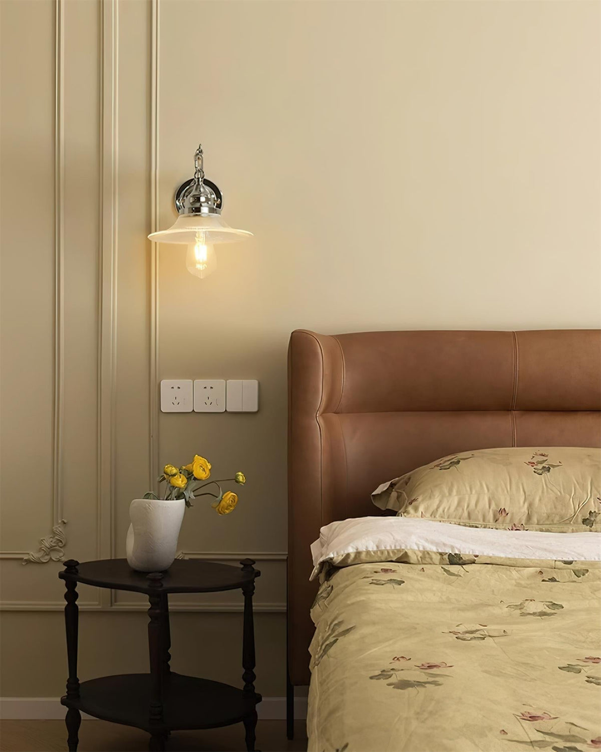 Perivo Polished Chrome Wall Lamp-Neutral Decor