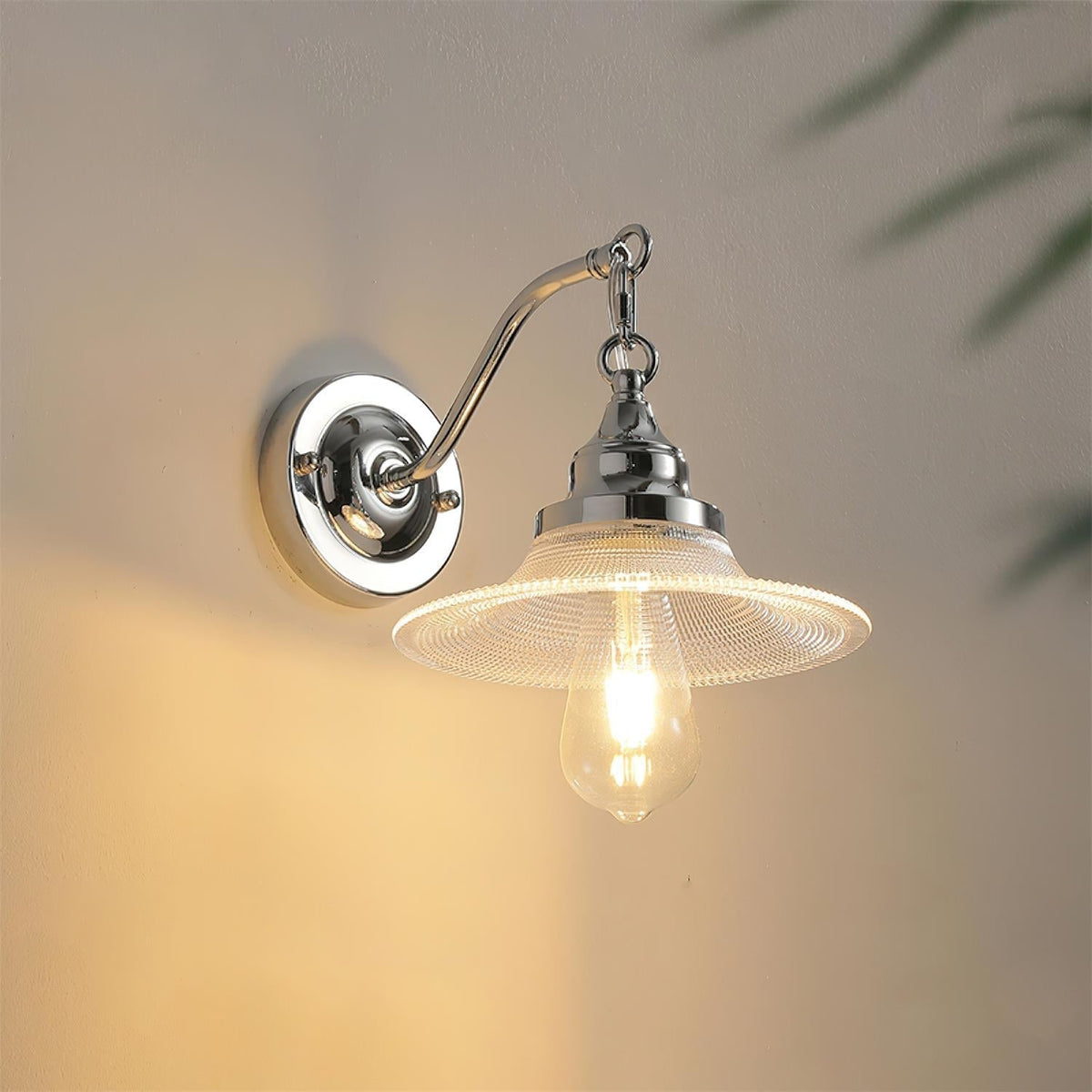 Perivo Polished Chrome Wall Lamp-Neutral Decor