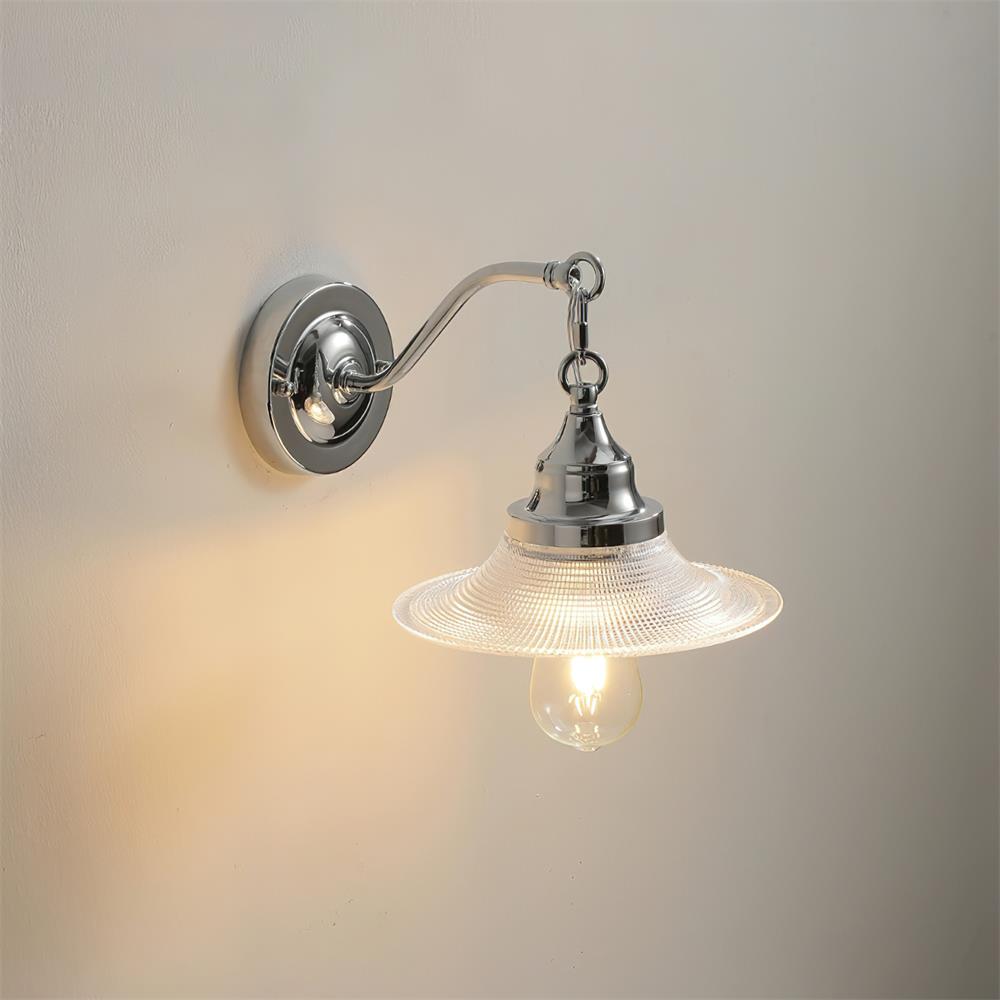 Perivo Polished Chrome Wall Lamp-Neutral Decor