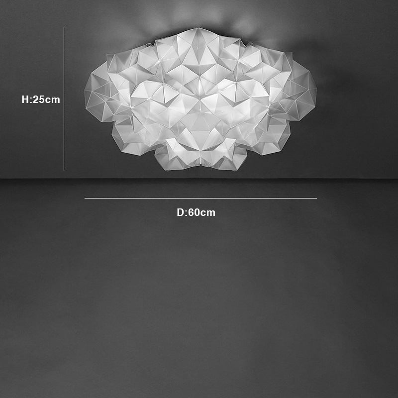 Arisha Suspension Irrégulier Géométrique, Metal/Acrylique, Blanc/Noir, Chambre