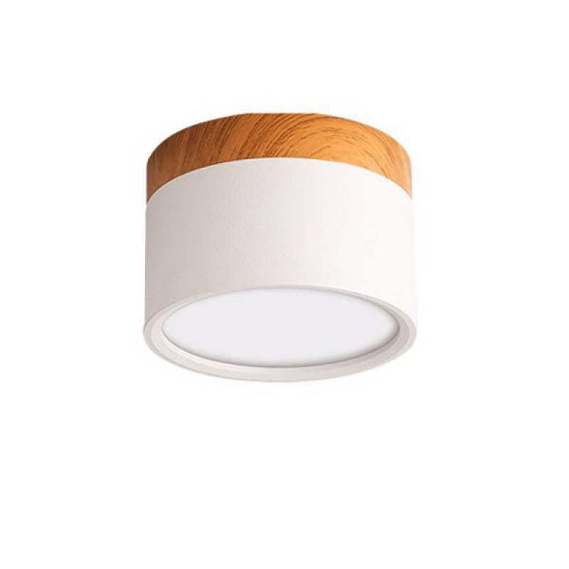 Lumex Petit Plafonnier Led Multicolor Bois Nordique. Couloir-Cielum