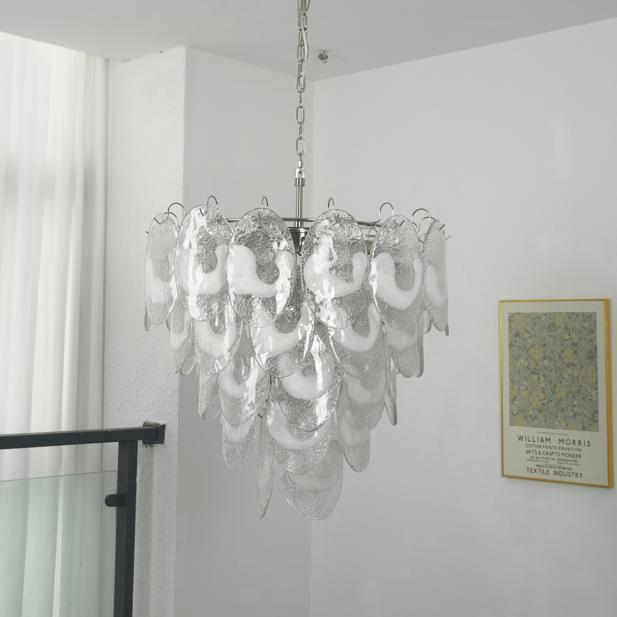 Jord Lustre Murano en Verre Élégant