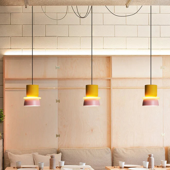 Sareno Suspendue Industrial Contrast Color Island Salon-Cielum