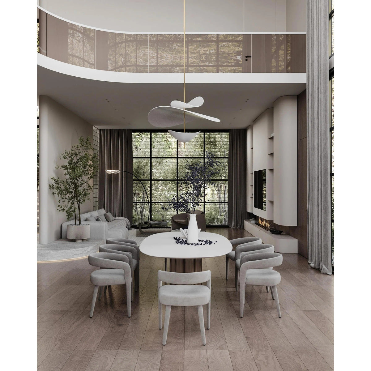 Ravelixx Lampe Suspendue en Métal Flottante Nordic Premium-Cielum