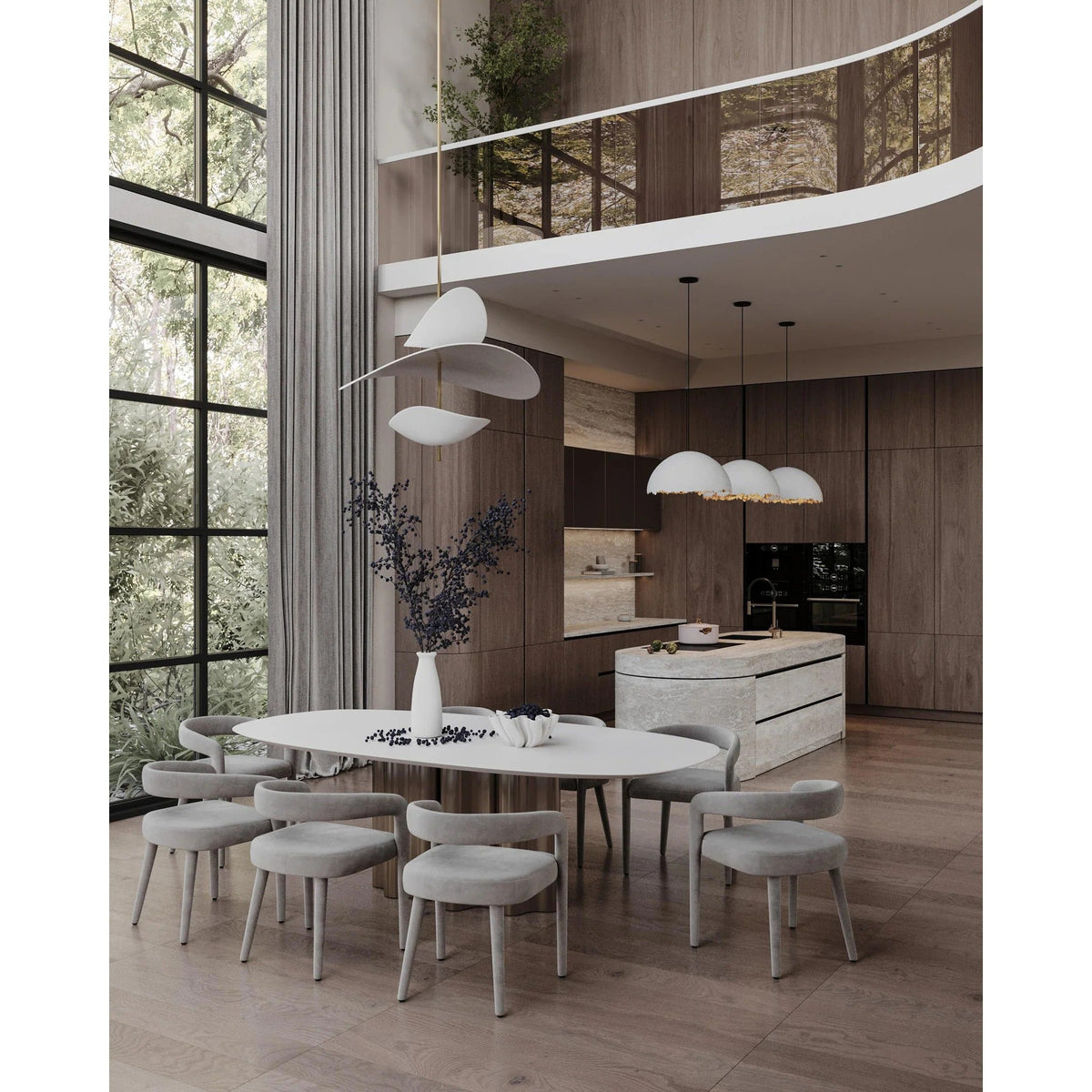 Ravelixx Lampe Suspendue en Métal Flottante Nordic Premium-Cielum