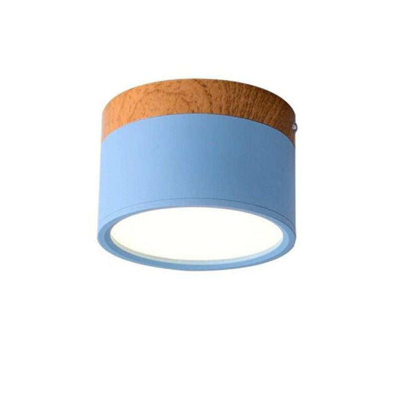 Lumex Petit Plafonnier Led Multicolor Bois Nordique. Couloir-Cielum