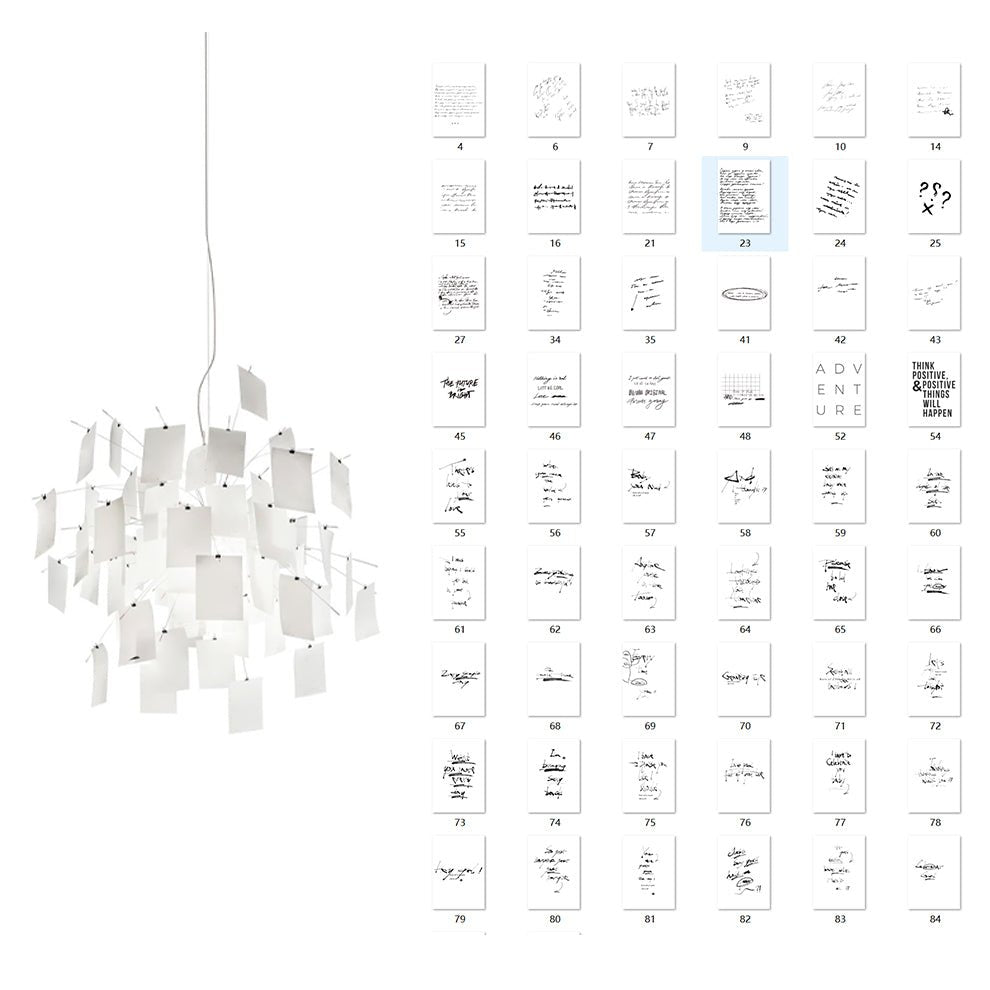 Ririxo Lustre en Papier Personnalisable Créatif-Cielum