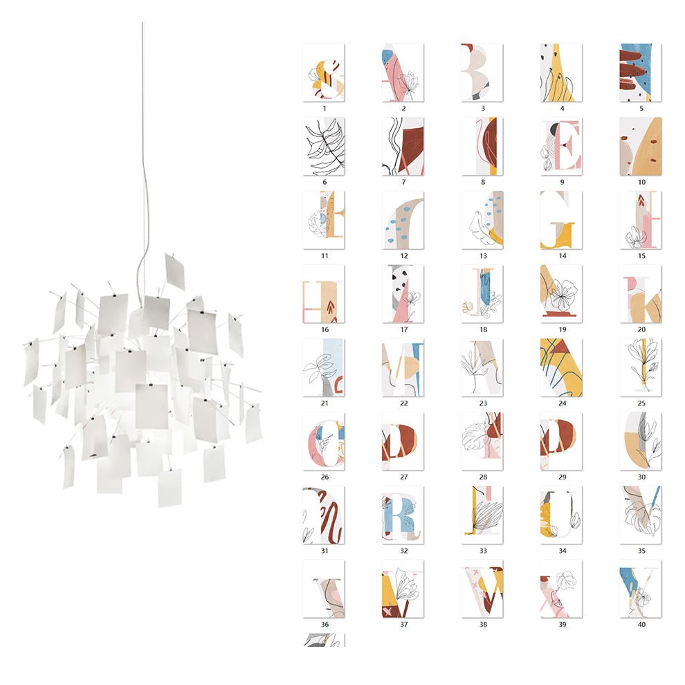 Ririxo Lustre en Papier Personnalisable Créatif-Cielum