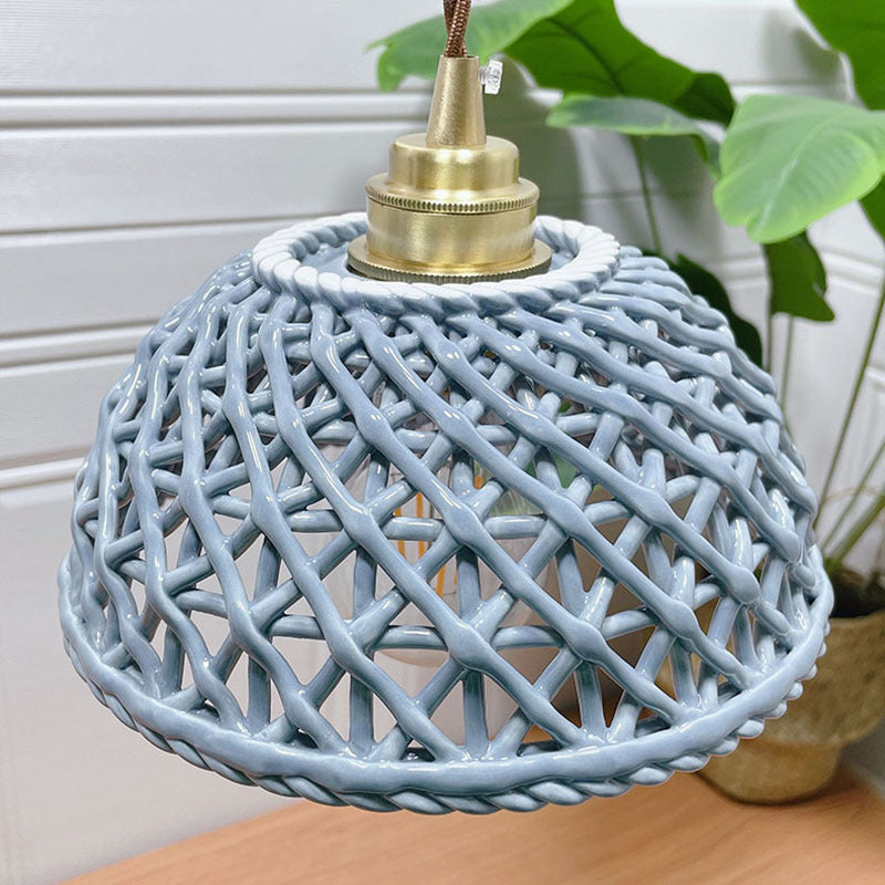 Valentina Suspension Luminaire Retro Nordique Métal/Céramique Chambre