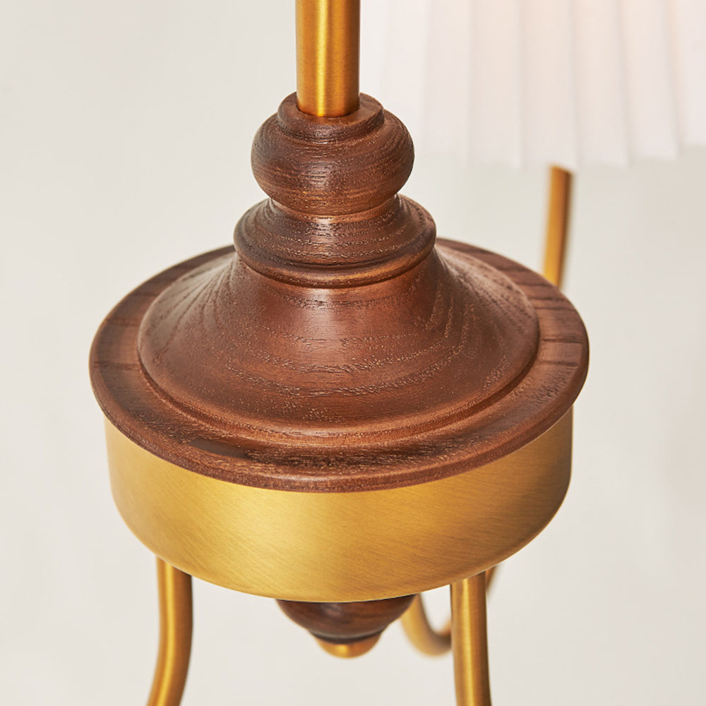 Silva Lustre Vintage, Métal/Tissu, Blanc/Vert, Salle à Manger/Salle à Séjour