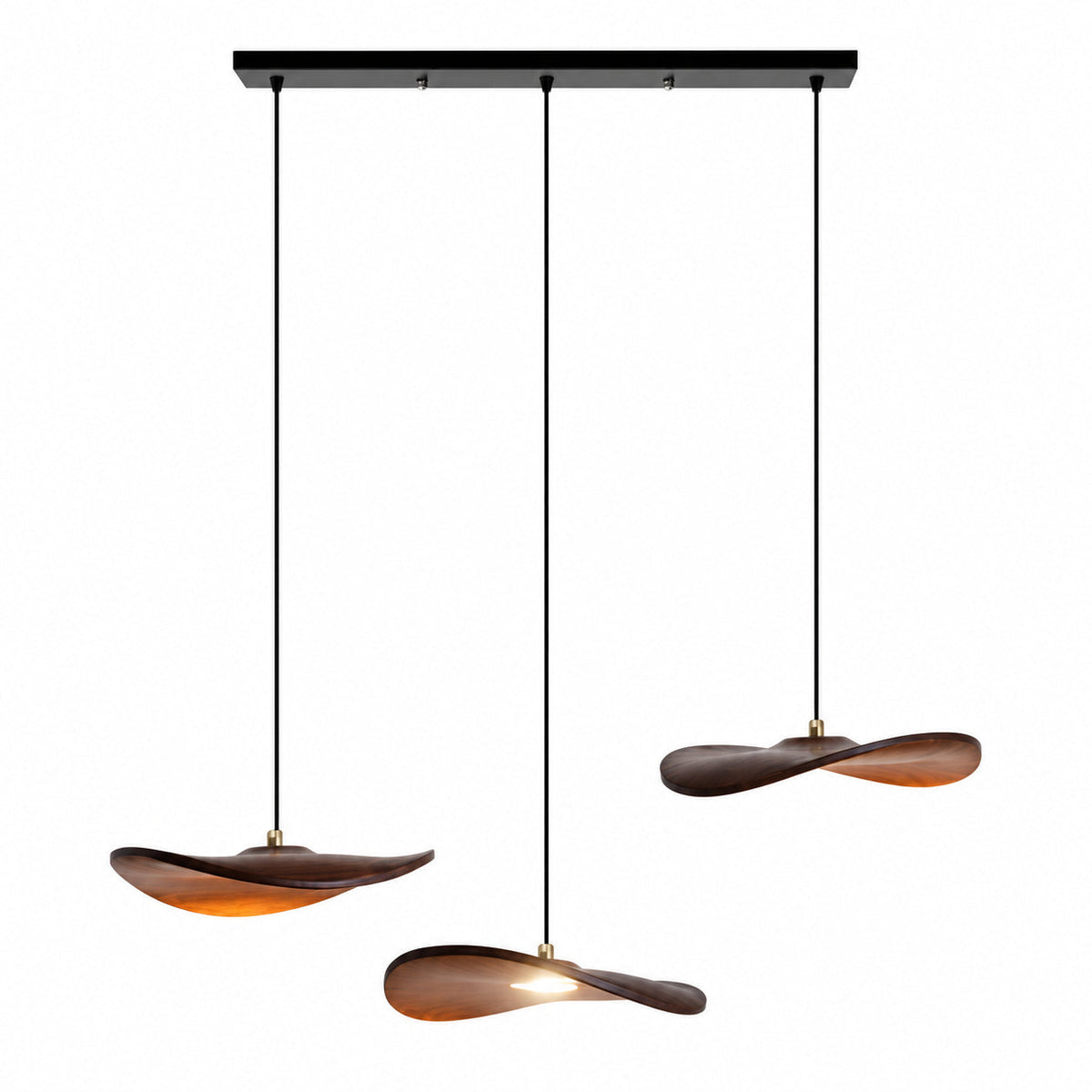 Lowenstone Lustre À Pales En Bois