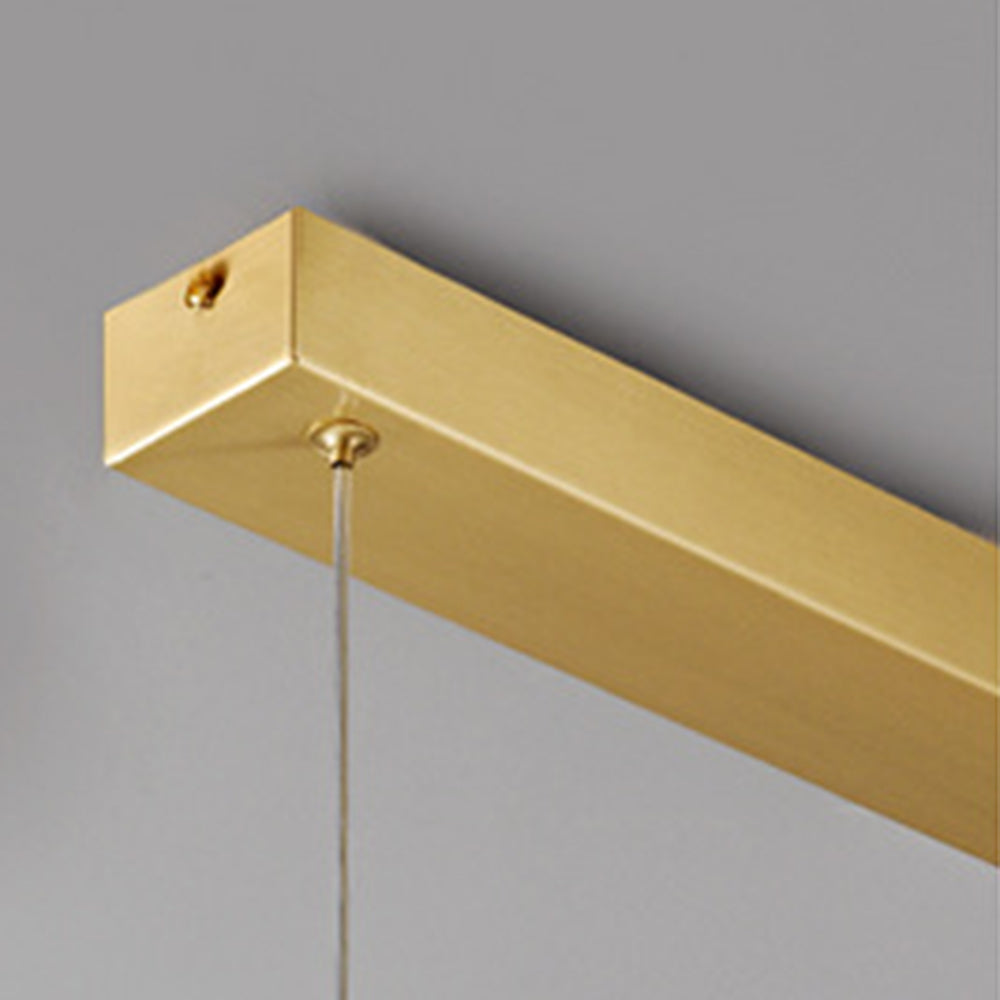 Arisha Suspension Carrée Urbaine, Cuivre/Verre, Doré, Salle de Bain/Chambre à Coucher