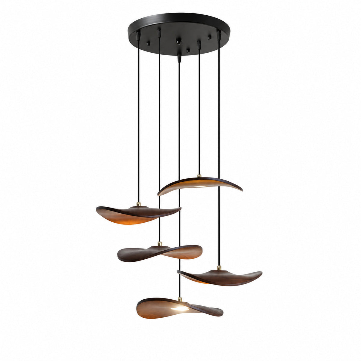 Lowenstone Lustre À Pales En Bois