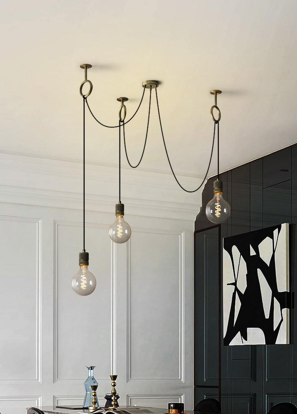 Nominex Lustre Industrial Spider Bulb Hanging-Cielum