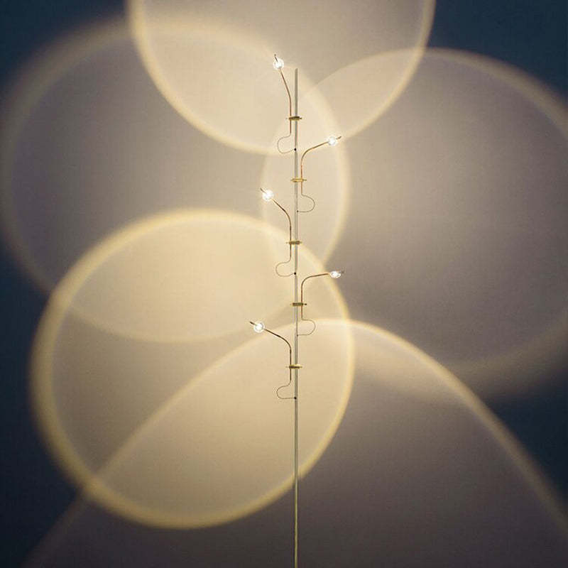 Mira Lampadaire Linéaire Minimaliste, Blanc Chaud/Naturel, Salon