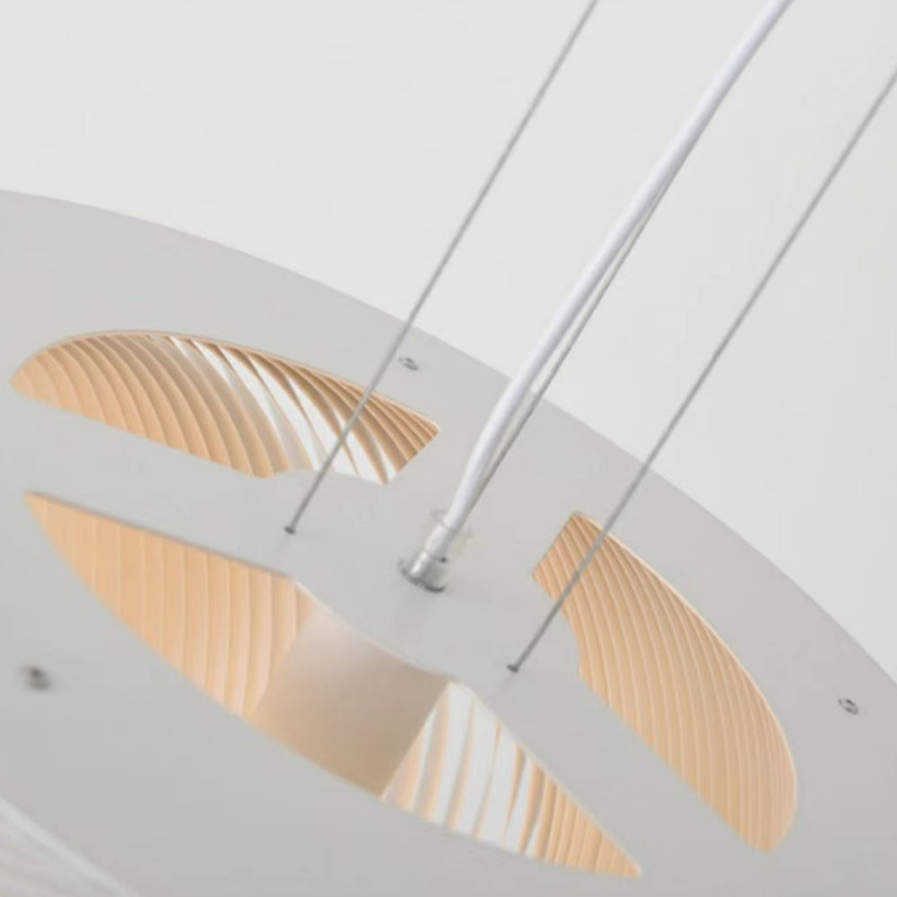 Ritta Suspension Nuage Simple, Aluminium/Peau de Mouton, Blanc, Chambre