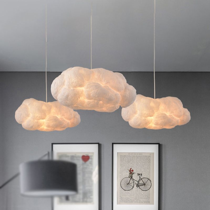 Sorexor Suspension Nuage Art Deco Blanc Salon/Chambre à Coucher-Cielum