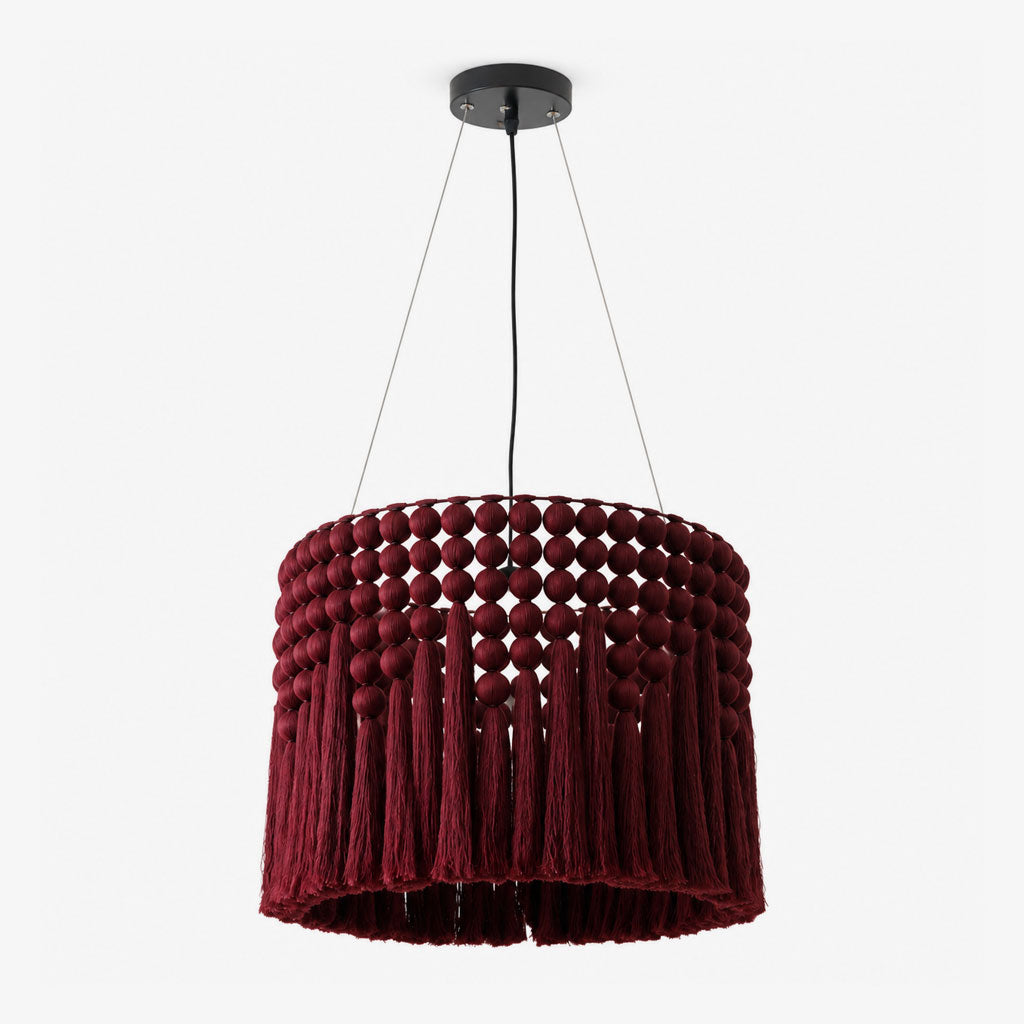 Verleigh Suspension En Macramé À Franges