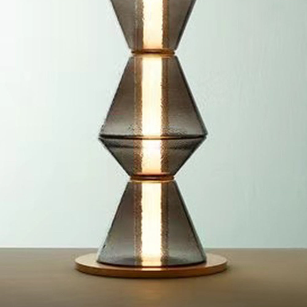 Arisha Suspension/Lampadaire Irrégulier Moderne, Verre/Metal, Noir, Chambre