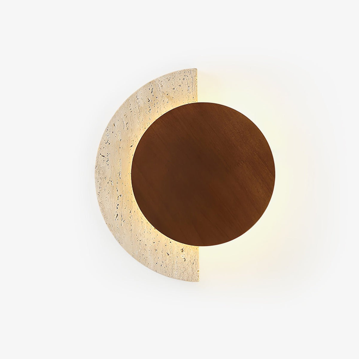 Sirixe Applique Murale Demi-Lune en Travertin-Cielum