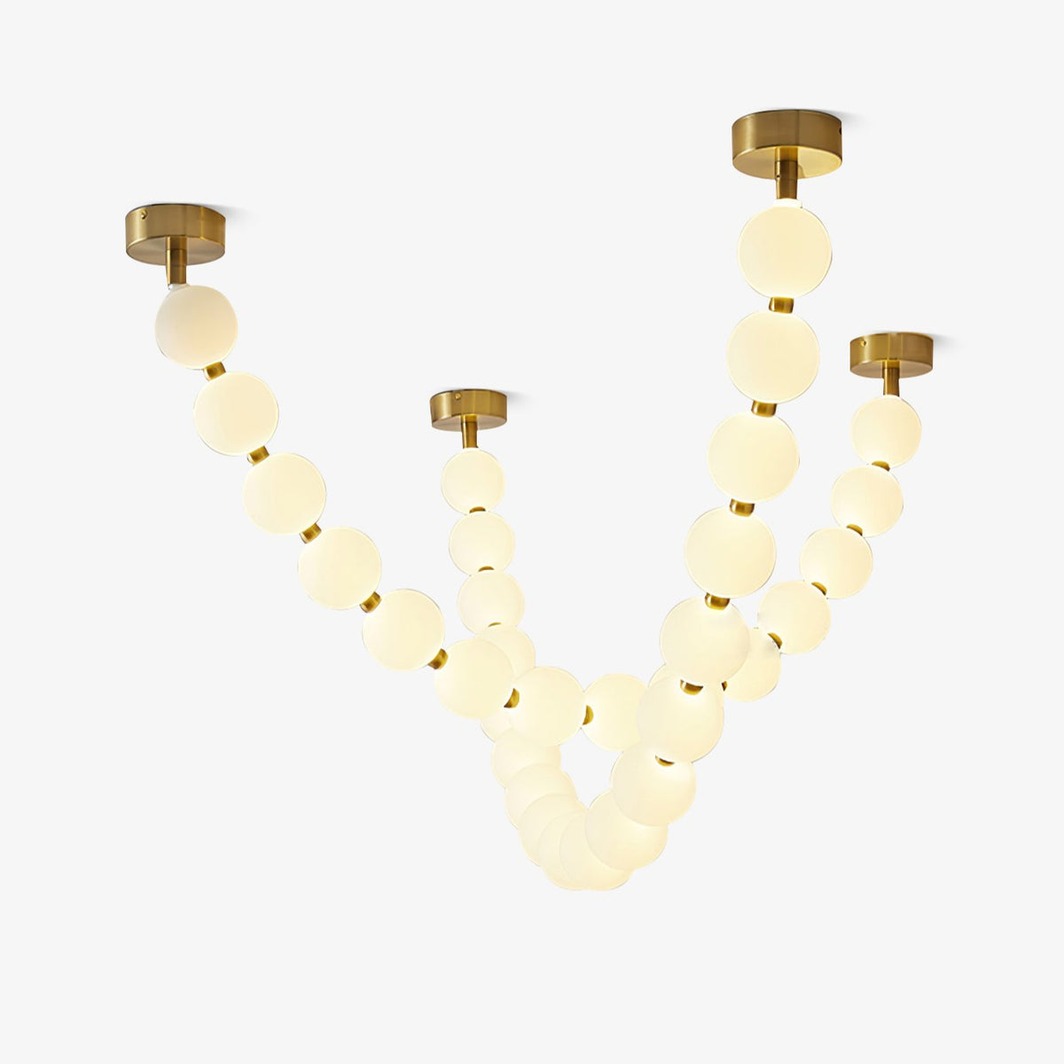 Vomino Lustre Perles Collier Boules en Verre-Cielum