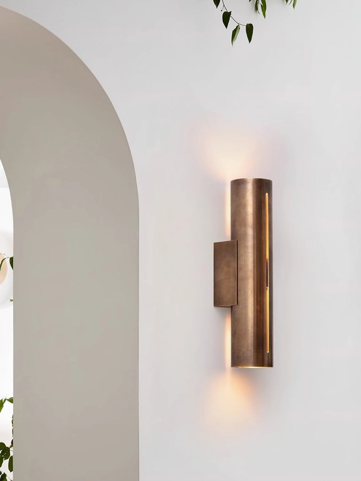 Revely Applique Murale Cylindre Laiton Minimaliste Moderne-Cielum