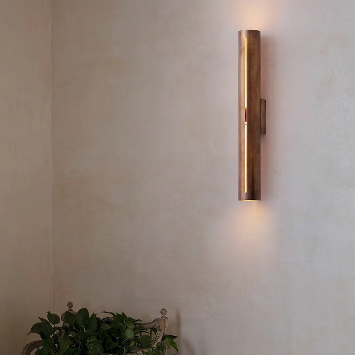 Revely Applique Murale Cylindre Laiton Minimaliste Moderne-Cielum