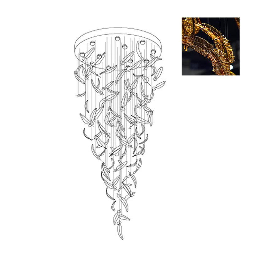 Aetherial Lustre Feuille en Verre